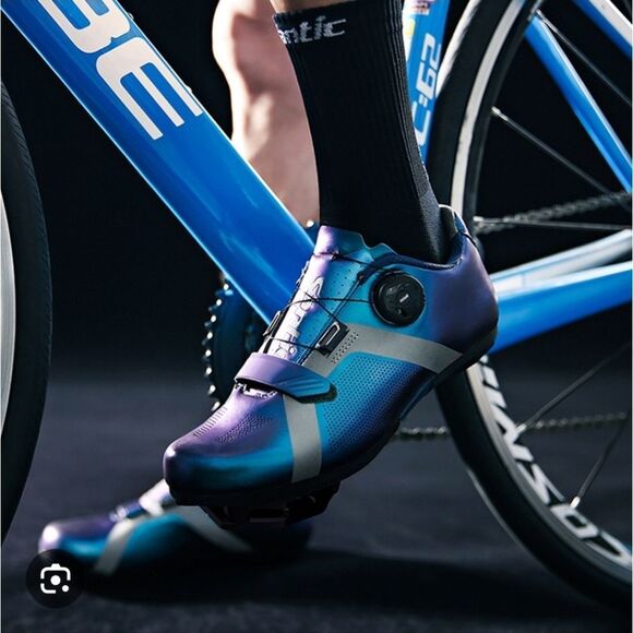 Santic CYCLING 3 BOLT Shoe KB20019B NO CLEATS Sz 9 9.5 DIAL AND CABLE - Picture 3 of 7